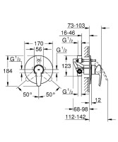 Смеситель для душа Grohe Eurostyle 33637001