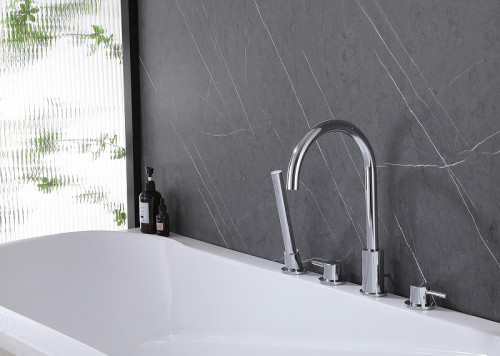 Смеситель на борт ванны Abber Wasser Kreis AF8113 Хром латунь