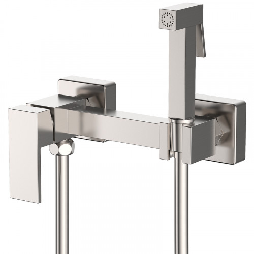 Гигиенический душ со смесителем Splenka S98.51.05 Сатин латунь на стену