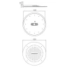 Верхний душ Raglo R452.04.09 цвет Графит матовый