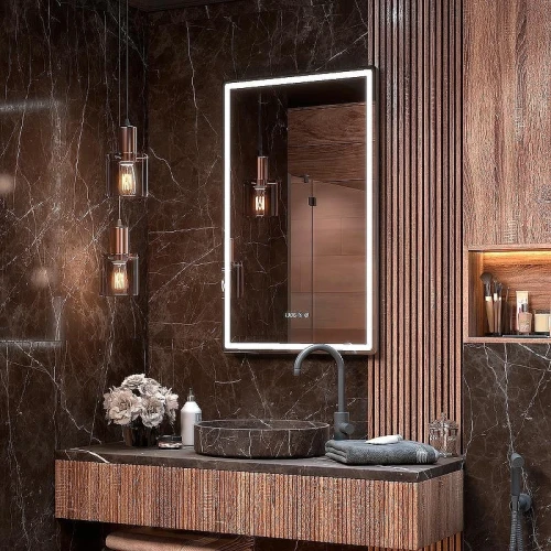 Зеркало Vigo Roberta Luxe 60 z.ROB.60.Luxe с подсветкой и подогревом с сенсорным выключателем