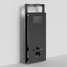 Инсталляция WasserKRAFT Salm 27TLT.010.ME.BL.MB02 для унитаза Черное стекло с Черной матовой клавишей смыва