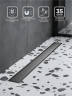 Душевой лоток BelBagno Марина (Marino) BB-LD-MARINO-50-GM с решеткой цвет Оружейная сталь / под плитку