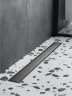 Душевой лоток BelBagno Марина (Marino) BB-LD-MARINO-50-GM с решеткой цвет Оружейная сталь / под плитку