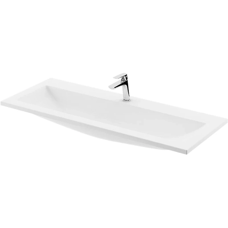 Раковина Ravak Clear 100 XJJ01110000 Белая искусственный камень (литьевой мрамор) полувстраиваемая