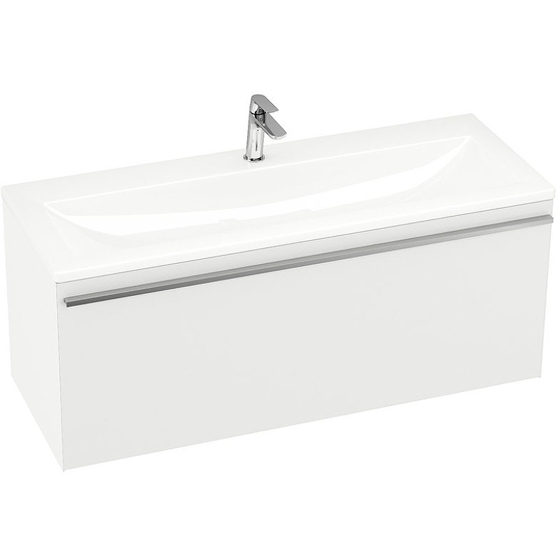 Раковина Ravak Clear 100 XJJ01110000 Белая искусственный камень (литьевой мрамор) полувстраиваемая