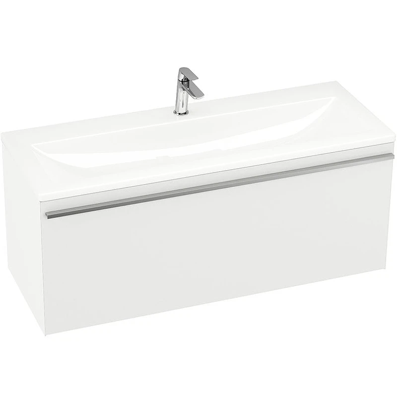 Раковина Ravak Clear 100 XJJ01110000 Белая искусственный камень (литьевой мрамор) полувстраиваемая