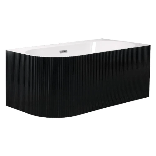 Акриловая ванна Azario Lago Blanco Black 170х75 R AZ-6724-1CRB 17075 цвет Черный матовый Белый глянец
