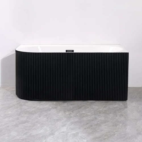 Акриловая ванна Azario Lago Blanco Black 170х75 R AZ-6724-1CRB 17075 цвет Черный матовый Белый глянец