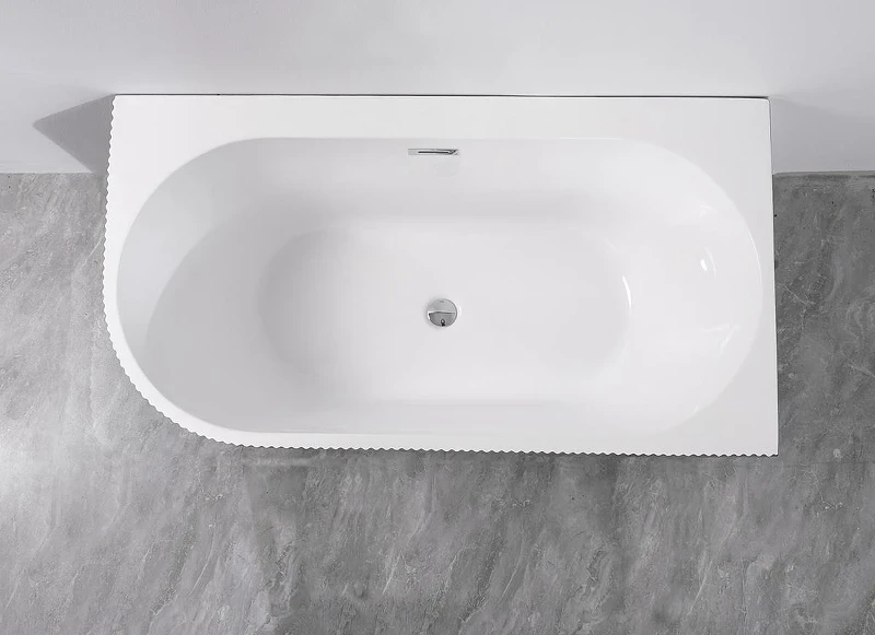 Акриловая ванна Azario Lago Blanco Black 170х75 R AZ-6724-1CRB 17075 цвет Черный матовый Белый глянец