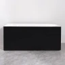 Акриловая ванна Azario Lago Blanco Black 170х75 R AZ-6724-1CRB 17075 цвет Черный матовый Белый глянец