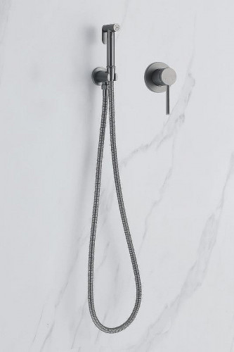 Гигиенический душ со смесителем Abber Emotion AF8825NG Никель