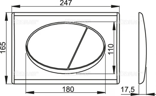 Инсталляция Alcaplast Sadromodul AM101/1120-3:1 RU M70-0001 для унитаза с Белой клавишей смыва пластик