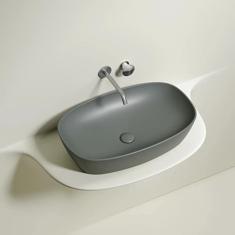 Раковина-чаша Ceramicanova Element 60 CN6049MH Антрацит матовый фарфор накладная