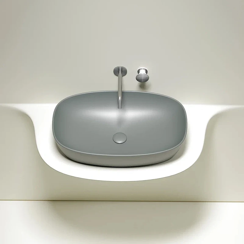 Раковина-чаша Ceramicanova Element 60 CN6049MH Антрацит матовый фарфор накладная