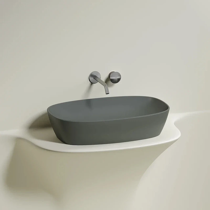 Раковина-чаша Ceramicanova Element 60 CN6049MH Антрацит матовый фарфор накладная