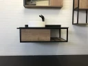 Тумба с раковиной Comforty Лиссабон 95 00-00006269 подвесная Дуб темный