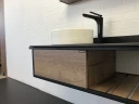 Тумба с раковиной Comforty Лиссабон 95 00-00006269 подвесная Дуб темный