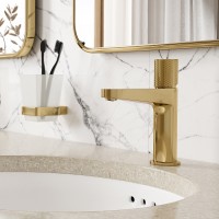 Смеситель для раковины WasserKRAFT Ems 7603 Золото глянцевое латунь