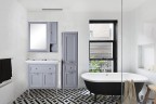 Зеркало ASB-Woodline Гранда 60 11483 Grigio массив дерева