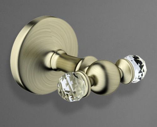 Двойной крючок Art&amp;Max Antic Crystal AM-E-2686SJ-Br Бронза