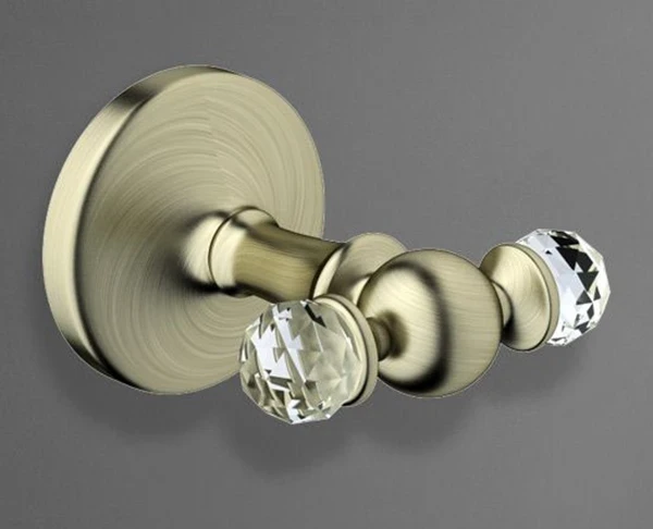 Двойной крючок Art&Max Antic Crystal AM-E-2686SJ-Br Бронза