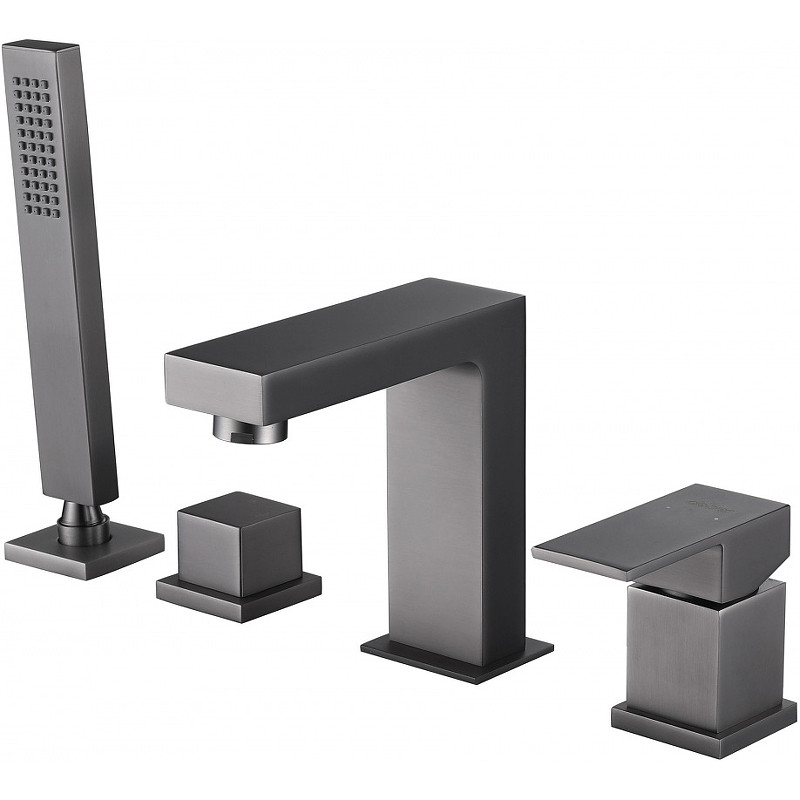 Смеситель на борт ванны Abber Daheim AF8213NG Никель латунь