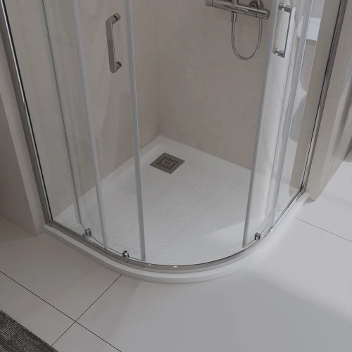 Душевой поддон из искусственного камня BelBagno Uno 90x90 TRAY-MR-UNO-R-90-550-35-W-CR Белый