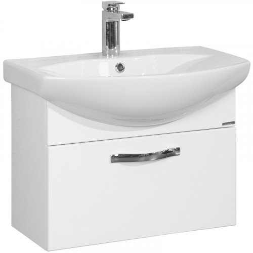 Тумба под раковину Aquaton Ария 65 1A134001AA010 подвесная Белая МДФ / ЛДСП