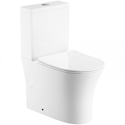 Унитаз компакт Royce Voodoo RCT-133104WH с бачком и сиденьем Микролифт фаянс напольный