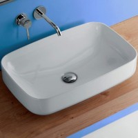 Раковина-чаша Kerasan Tribeca 60 514101 Белая фаянс накладная