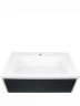 Тумба с раковиной Uperwood Next Premium 80 3930205167 подвесная цвет Белый матовый Графит матовый