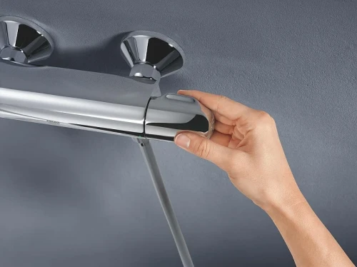 Смеситель для душа Grohe Grohtherm 1000 34814003 с термостатом Хром латунь на стену