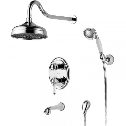 Душевая система Lemark Villa LM4822C Хром латунь встраиваемый