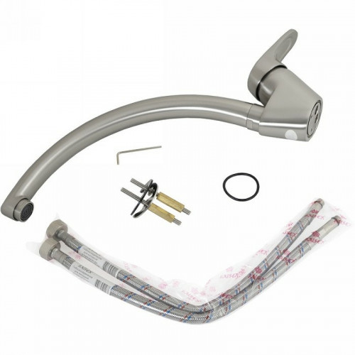 Смеситель для кухни Kaiser County 55244-2 Серебро латунь