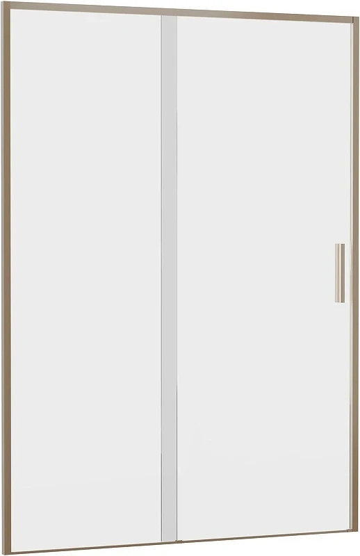 Душевая дверь Aquanet Pleasure Evo AE65-N140-GBT 140 352427 профиль Золото-никель браш стекло прозрачное