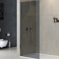 Душевая перегородка Cezares Liberta 80 LIBERTA-L-1-TB-80-GR-Cr профиль Хром стекло серое