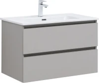 Тумба с раковиной Aquanet Вега 2.0 80 344774 подвесная цвет Бежевый