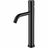 Смеситель для раковины Boheme Stick 122-BB Черный латунь