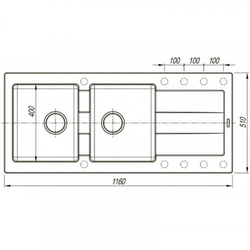 Кухонная мойка Florentina Комби-1160 21.415.E1160.107 Песочная комбинированные встраиваемый