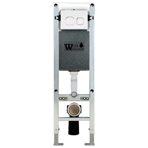 Инсталляция WeltWasser WW Amberg 350 ST 10000005985 для унитаза без клавиши смыва нержавеющая сталь