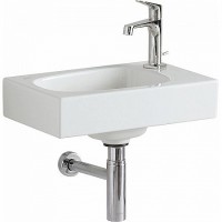 Раковина Geberit Citterio 45 R 500.541.01.1 Белая фарфор подвесная, полувстраиваемая
