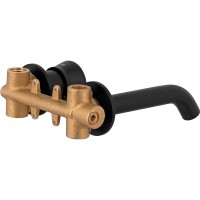 Смеситель для раковины Remer Element ET15PNO Черный матовый латунь встраиваемый