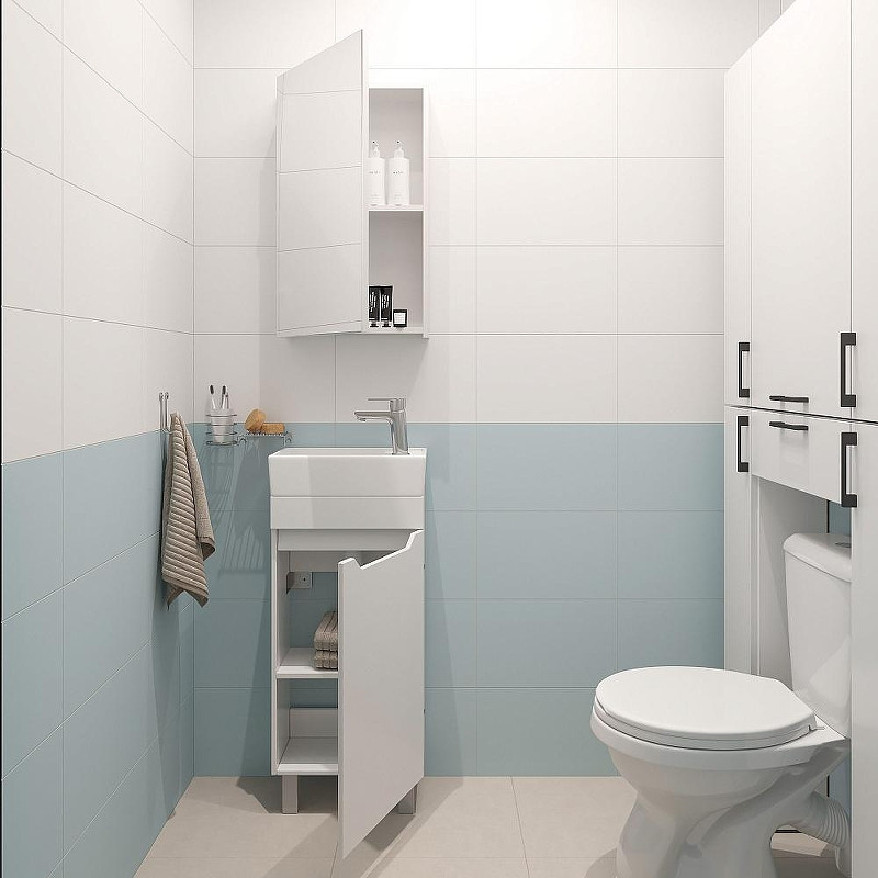 Зеркальный шкаф DIWO Архангельск 40 AH2304Z цвет Белый