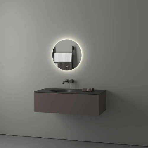 Зеркало Evoform Ledshine d50 BY 2642 с подсветкой 12 W - сенсорный выключатель - нейтральный белый свет стекло