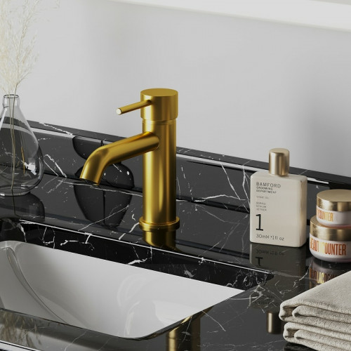 Смеситель для раковины Paini Cox 78PJ205O Золото матовое