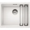 Кухонная мойка Blanco Etagon 500-U Silgranit 522231 Белая искусственный камень (литьевой мрамор) встраиваемый