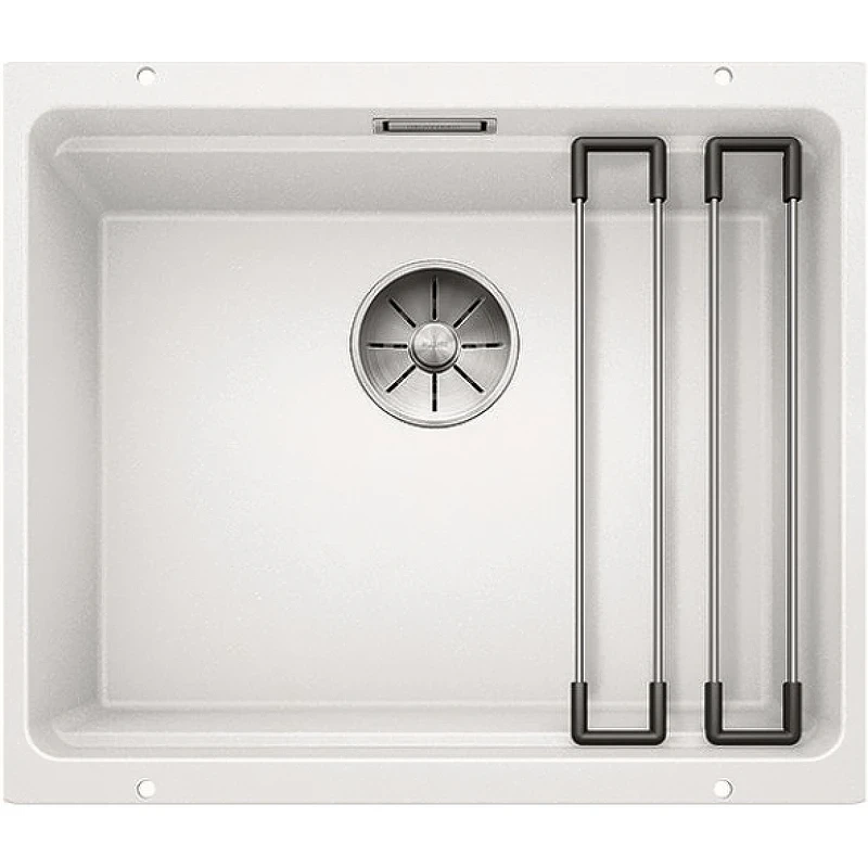 Кухонная мойка Blanco Etagon 500-U Silgranit 522231 Белая искусственный камень (литьевой мрамор) встраиваемый
