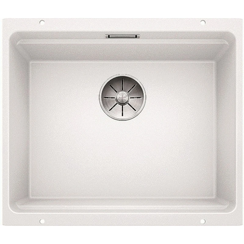 Кухонная мойка Blanco Etagon 500-U Silgranit 522231 Белая искусственный камень (литьевой мрамор) встраиваемый