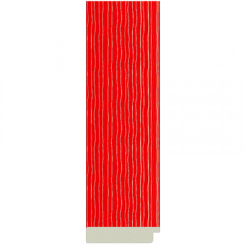 Зеркало Evoform Definite 70х70 BY 3904 в багетной раме - Красная волна 89 мм стекло